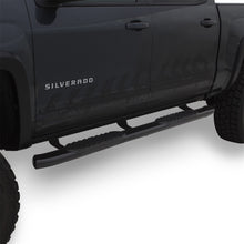 Load image into Gallery viewer, Lund 2019 Chevrolet Silverado 1500 Crew Cab 5in Oval Curved Steel Nerf Bars - Black