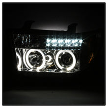 Load image into Gallery viewer, Spyder Toyota Tundra 07-13 Projector Headlights LED Halo LED Chrm PRO-YD-TTU07-HL-C