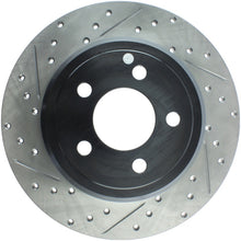 Load image into Gallery viewer, StopTech 05-13 Chrysler300/300C / 09-12 Dodge Challenger Rear Right Drilled &amp; Slotted Rotor