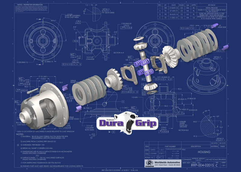 Yukon Gear Dura Grip For Dana 44 / 30 Spline / 3.92+