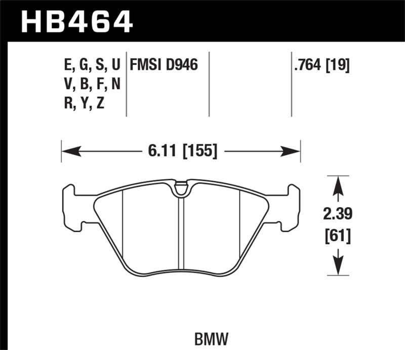 Hawk 01-06 BMW 330Ci / 01-05 330i/330Xi / 01-06 M3 Blue 9012 Front Race Brake Pads