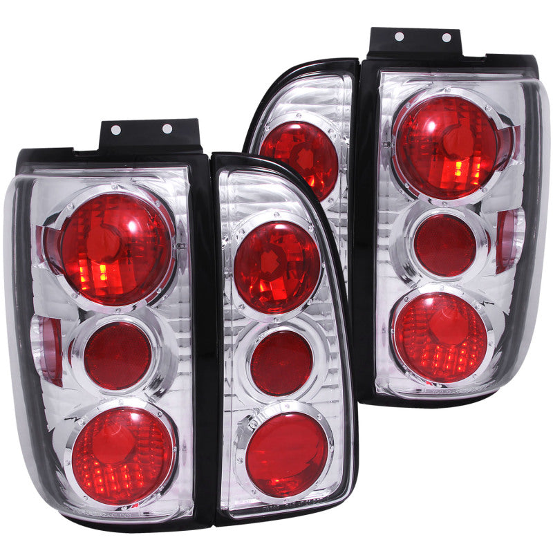 ANZO 1998-2002 Lincoln Navigator Taillights Chrome