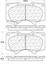 Load image into Gallery viewer, StopTech 05-17 Toyota Tacoma w/6 Lug Holes Wheels Street Performance Front Brake Pads