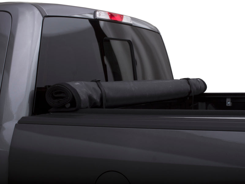 Lund 04-17 Nissan Titan (5.5ft. Bed w/Titan Box) Genesis Roll Up Tonneau Cover - Black