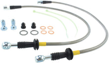 Load image into Gallery viewer, StopTech 02-06 Mini &amp; Mini S Stainless Steel Front Brake Line Kit