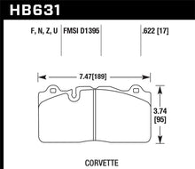 Load image into Gallery viewer, Hawk 09-11 Corvette Z06/ZR-1 (w/Carbon Ceramic Brake Package and Iron rotors) Performance Ceramic St