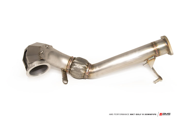 AMS Performance 2015+ VW Golf R MK7 Downpipe w/High Flow Catalytic Converter