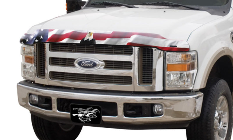 Stampede 2006-2008 Lincoln Mark LT Vigilante Premium Hood Protector - Flag