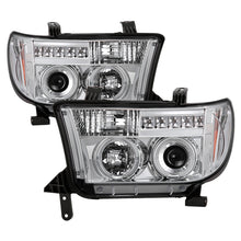 Load image into Gallery viewer, Spyder Toyota Tundra 07-13 Projector Headlights LED Halo LED Chrm PRO-YD-TTU07-HL-C