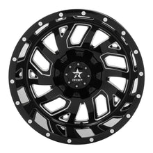 Load image into Gallery viewer, RBP 65R Glock 20x12 6x135/139.7 BP / 4.75 BS -44mm Offset 87mm CB Gloss Black Machined Grooves Wheel