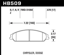 Load image into Gallery viewer, Hawk 05 Chrysler 300C w/ Perf. and HD Suspension HPS Street Front Brake Pads