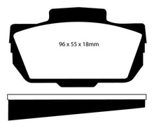 Load image into Gallery viewer, EBC 66-67 Saab Sonnet 0.8 Greenstuff Front Brake Pads