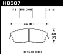 Load image into Gallery viewer, Hawk 09-10 Dodge Challenger SE / 06-10 Charger SE / 05-10 Chrylser 300 HPS Street Front Brake Pads