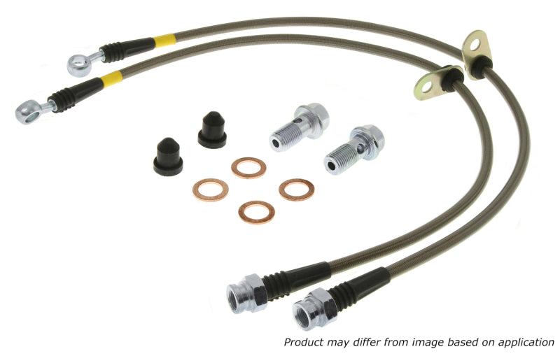 StopTech 07-09 Mazdaspeed3 / 04-07 Mazda 3 Stainless Steel Rear Brake Lines