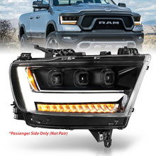 Load image into Gallery viewer, ANZO 2019-2020 Dodge Ram 1500  LED Projector Headlights Plank Style w/ Sequential Black (Passenger)