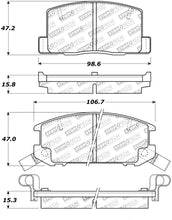 Load image into Gallery viewer, StopTech Street Touring 1/90-95/00-05 Toyota MR2/Spyder Rear Brake Pads