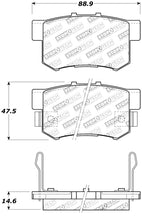 Load image into Gallery viewer, StopTech Street Touring 99-09 Honda S2000 / 00-13 Suzuki Kizashi Rear Brake Pads