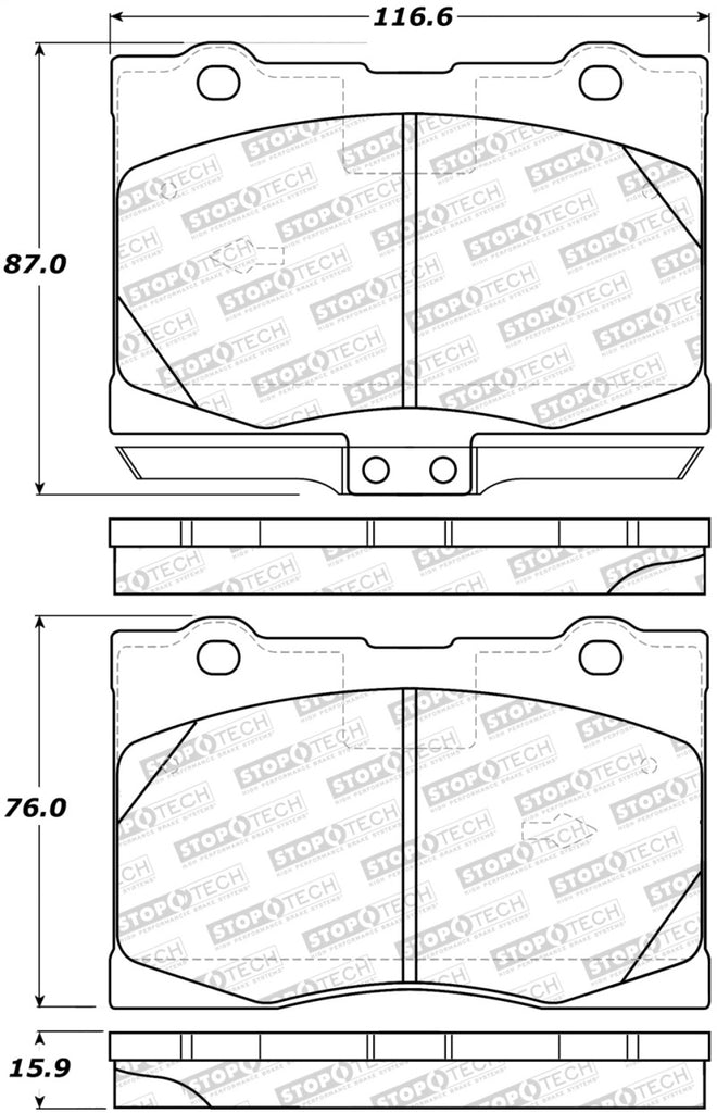 StopTech Performance 05-12 Acura RL Front Brake Pads