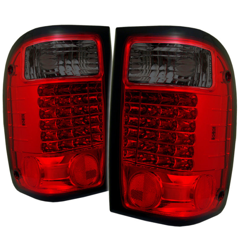 Spyder Ford Ranger 01-05 LED Tail Lights Red Smoke ALT-YD-FR98-LED-RS