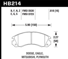 Load image into Gallery viewer, Hawk Mitsubishi Eclipse GT HP+ Street Front Brake Pads