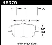 Load image into Gallery viewer, Hawk 2006-11 Honda Ridgeline Street Performance Ceramic Rear Brake Pads